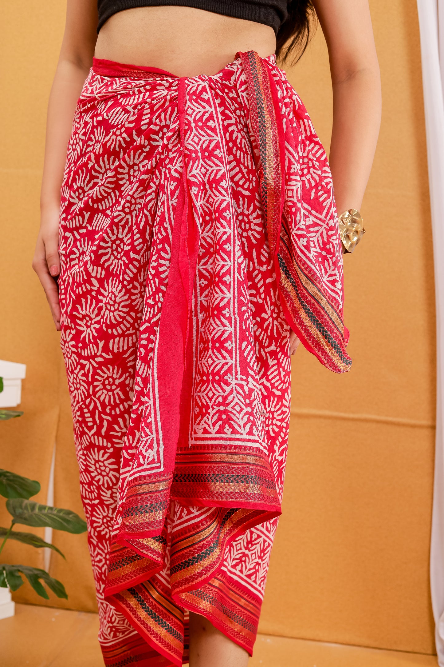 Red Color Large Sarong