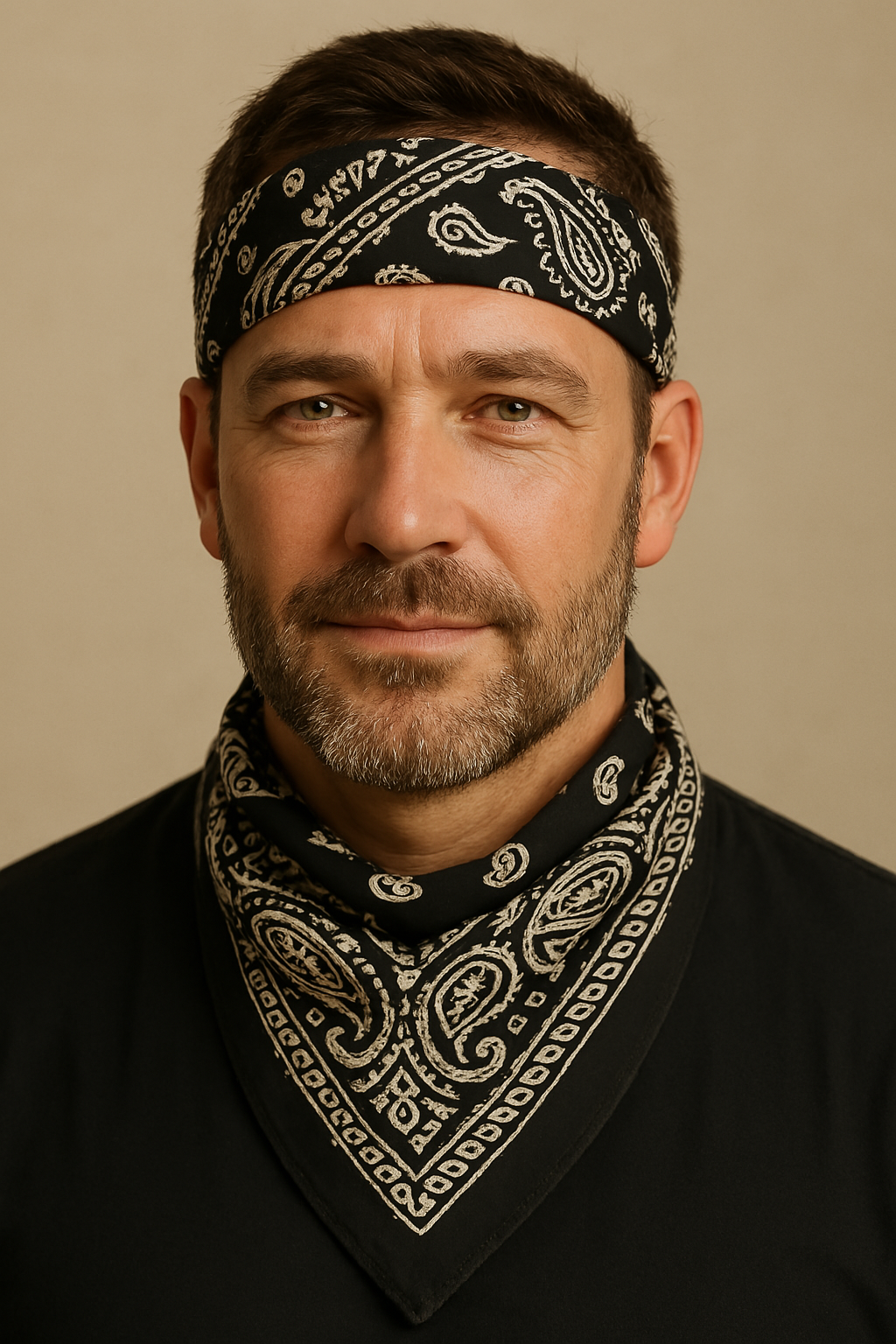 black bandana for men