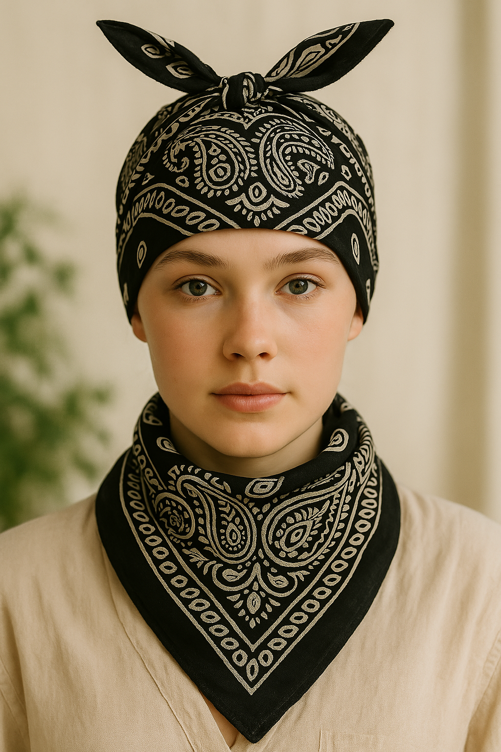 black bandana for women
