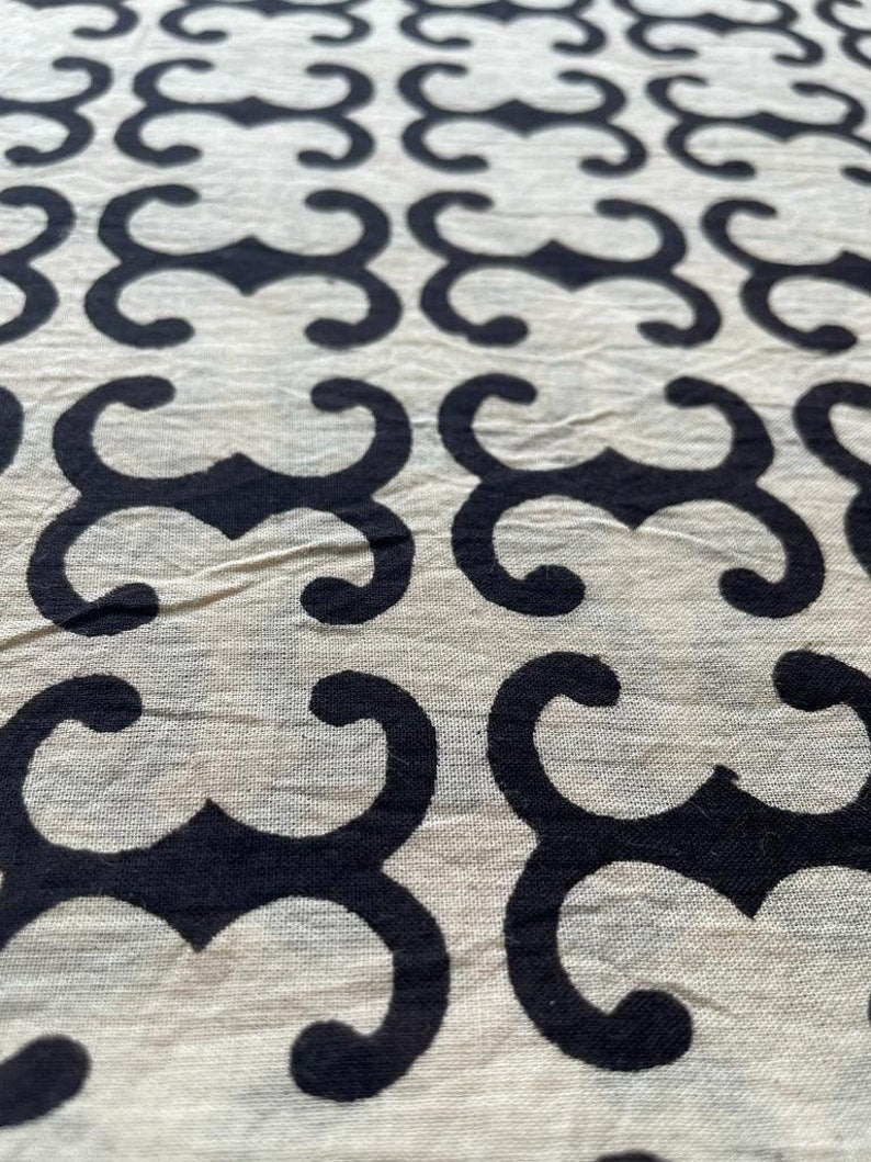 block print upholstery fabric