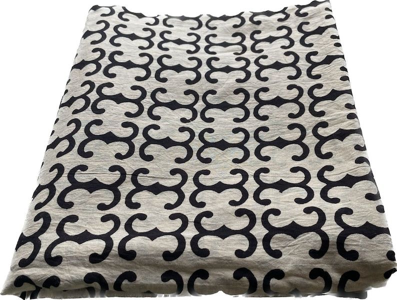 block print upholstery fabric