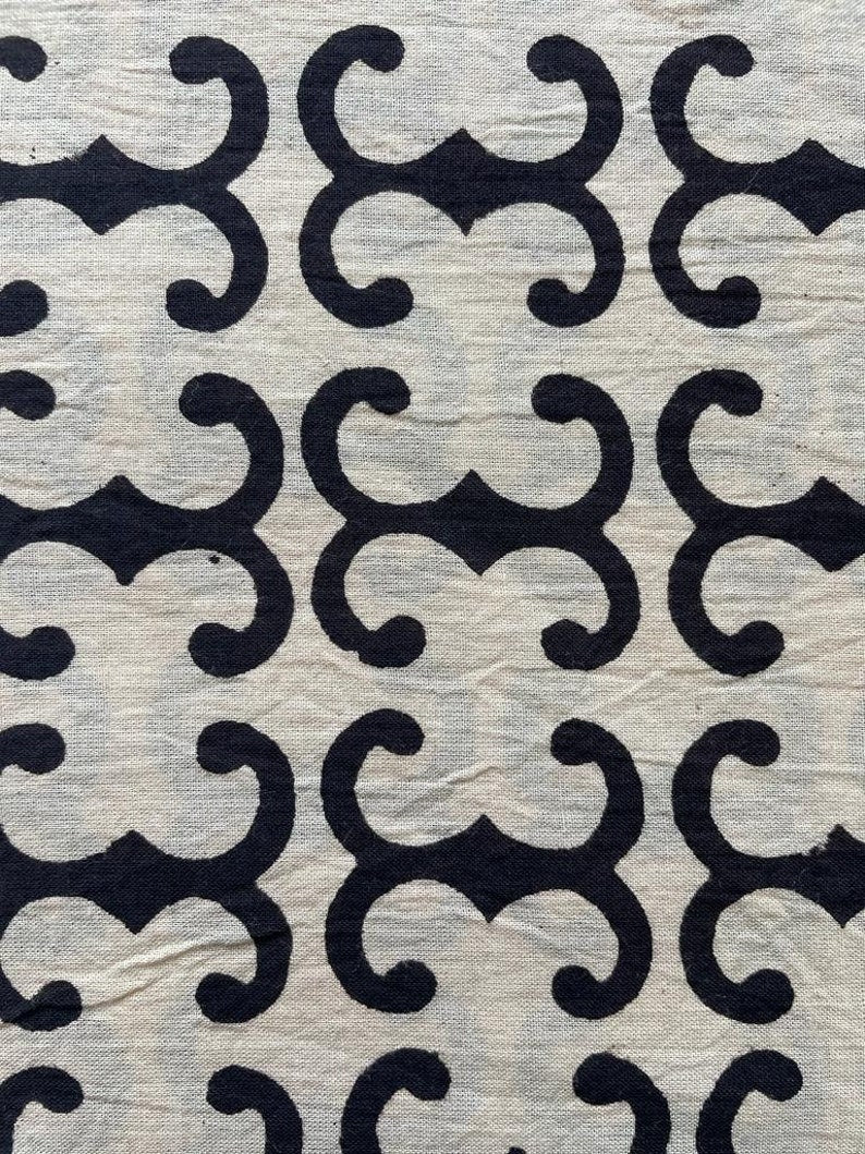 block print upholstery fabric