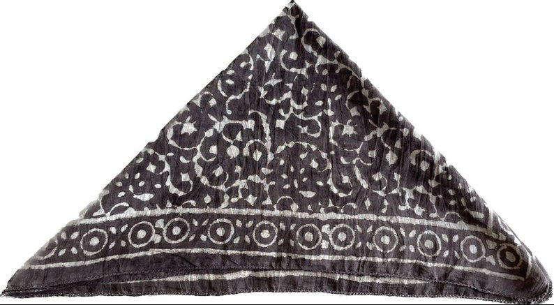 Paisley Design Black Bandana