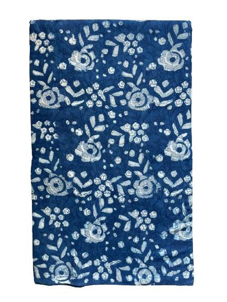 floral block print fabric