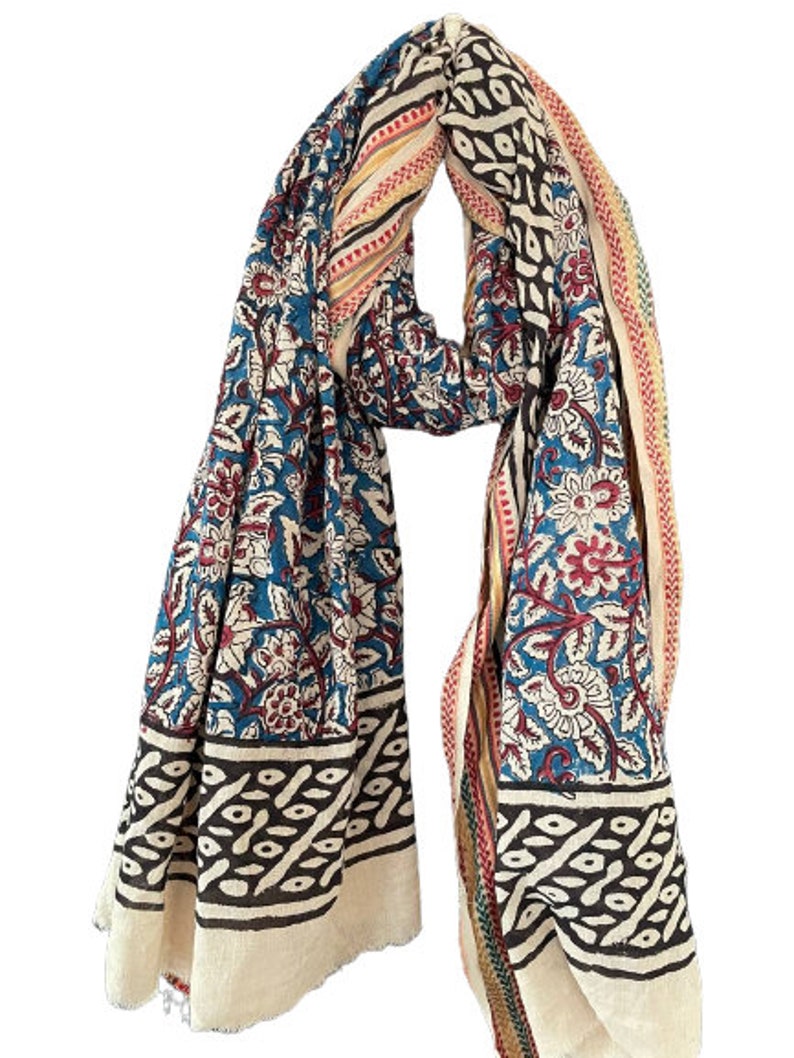 silk border cotton sarong wrap