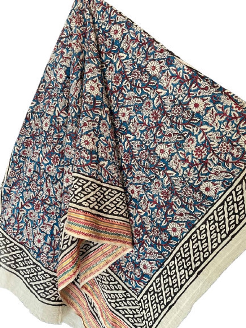 silk border cotton sarong wrap