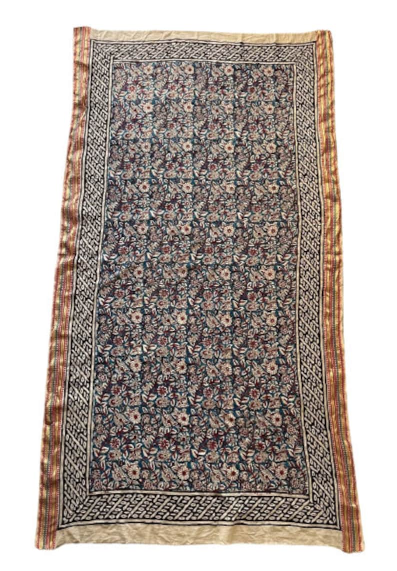 silk border cotton sarong wrap