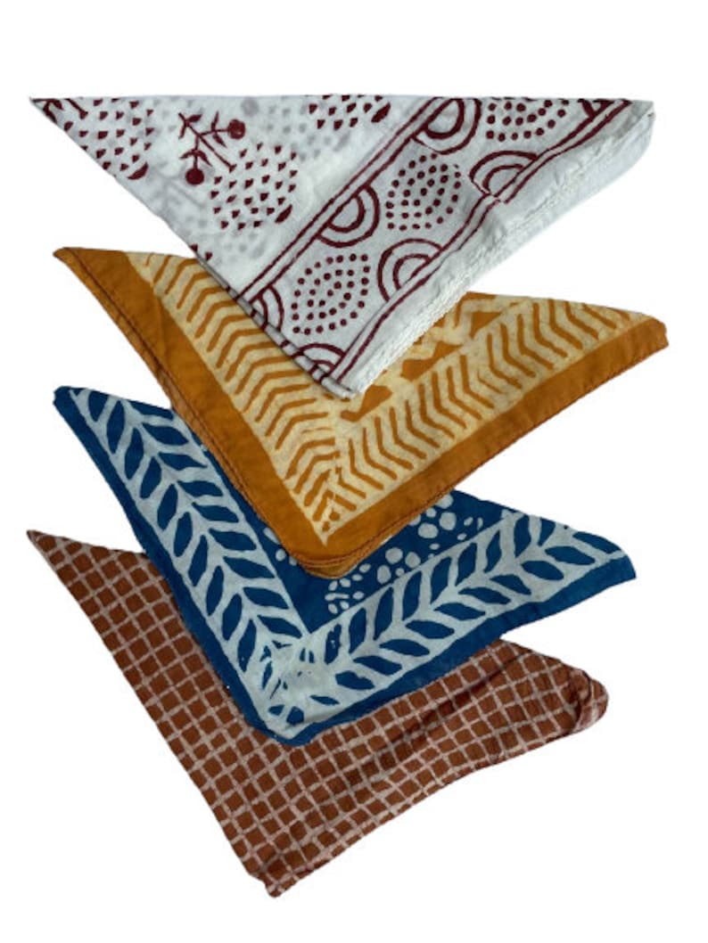 set of 4 large beckett bandana scarf