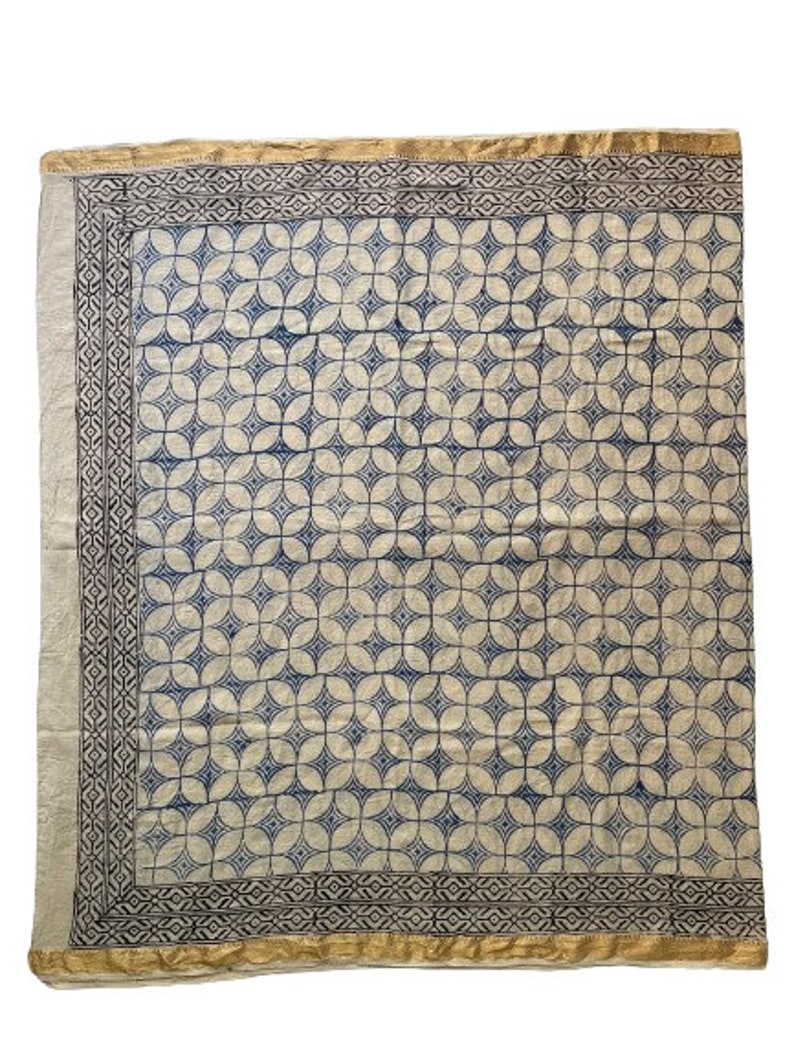 Golden Border (Zari) Long Scarf