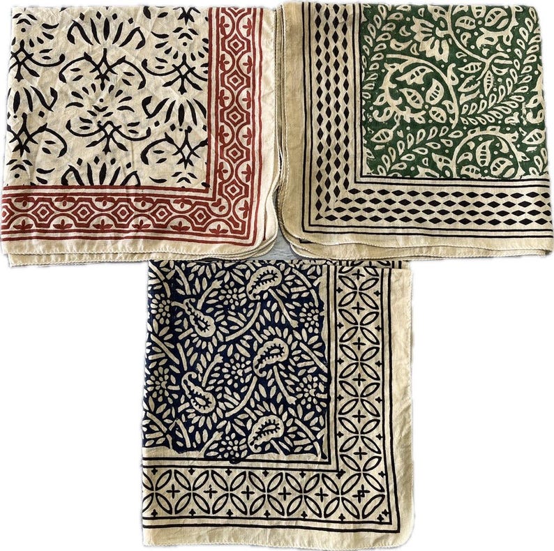 Set of 3 mens bandana