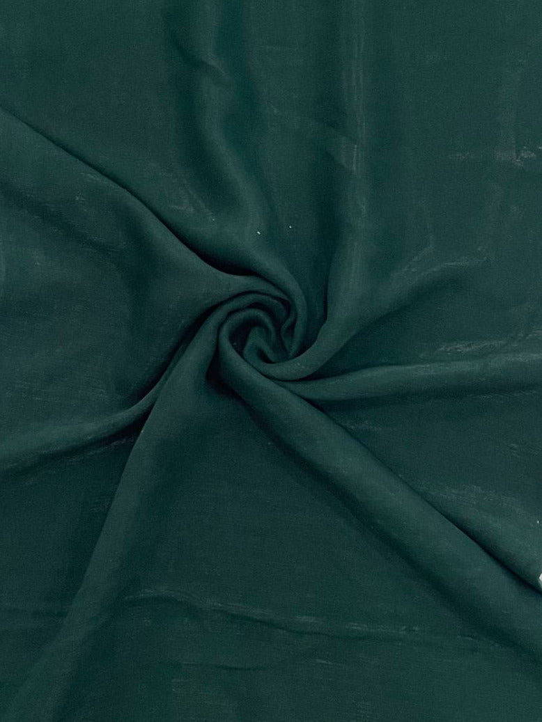 Deep Emerald Green Crepe Fabric