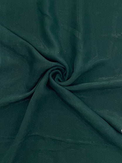 Deep Emerald Green Crepe Fabric
