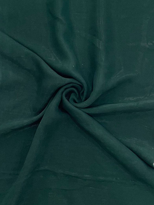 Deep Emerald Green Crepe Fabric