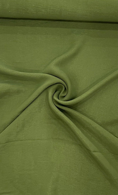 live Green Premium Crepe Fabric