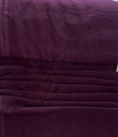 Wine Plum Crepe Fabric