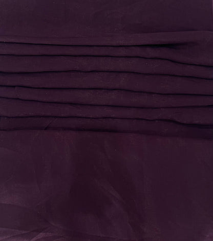 Wine Plum Crepe Fabric