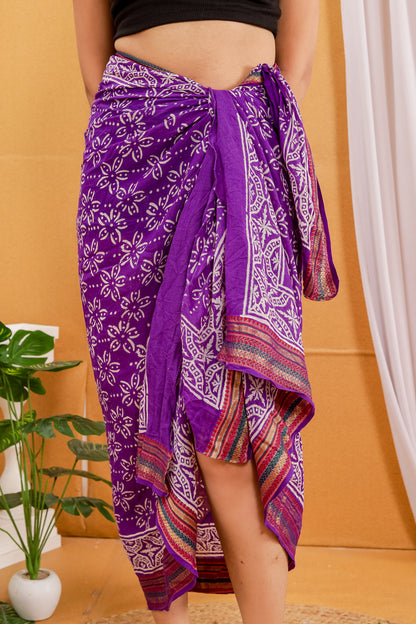 Purple Color Large Sarong