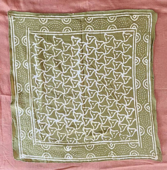 Green Cotton Bandana