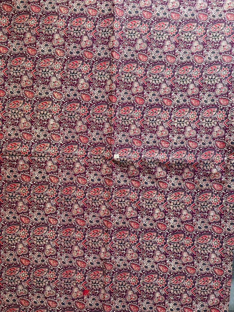 Upholstery Fabric, Indian Block Print Fabric By The Yard, Block Print Tablecloth, Running Fabric