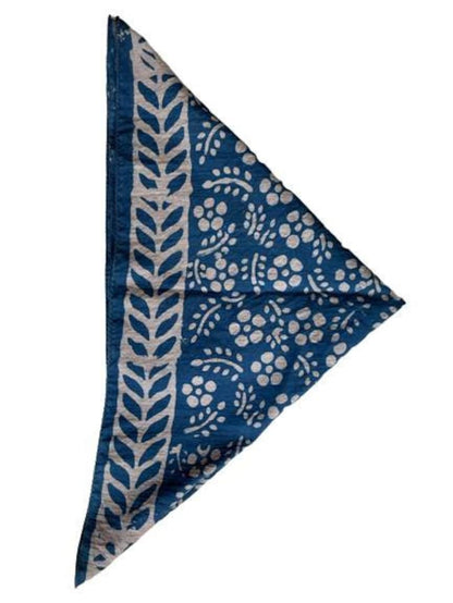 Blue Bandana, Cotton Head Scarf Wrap - Unisex Bandana - Headband for Women and Men