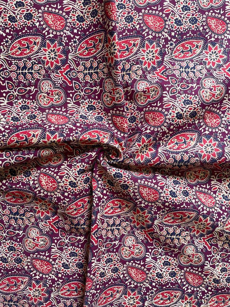 Upholstery Fabric, Indian Block Print Fabric By The Yard, Block Print Tablecloth, Running Fabric