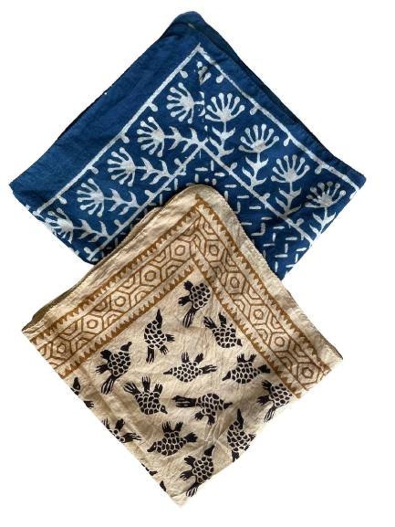 Neckerchief Set of 2 Cotton Bandana Scarf