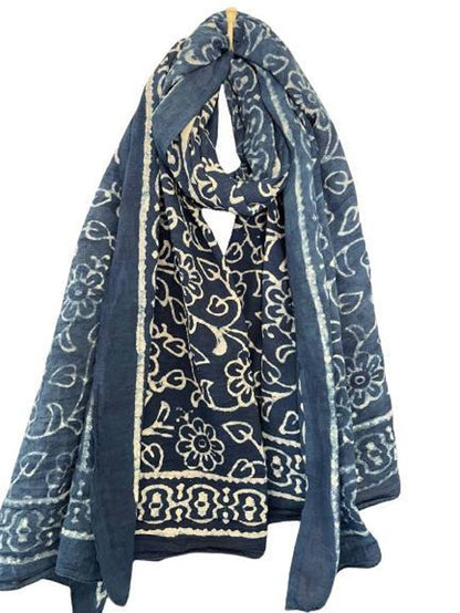 Indian Block Print Sarong, Fashion Shawl, Bikini Wrap, Plus Size Sarong for Women and Men