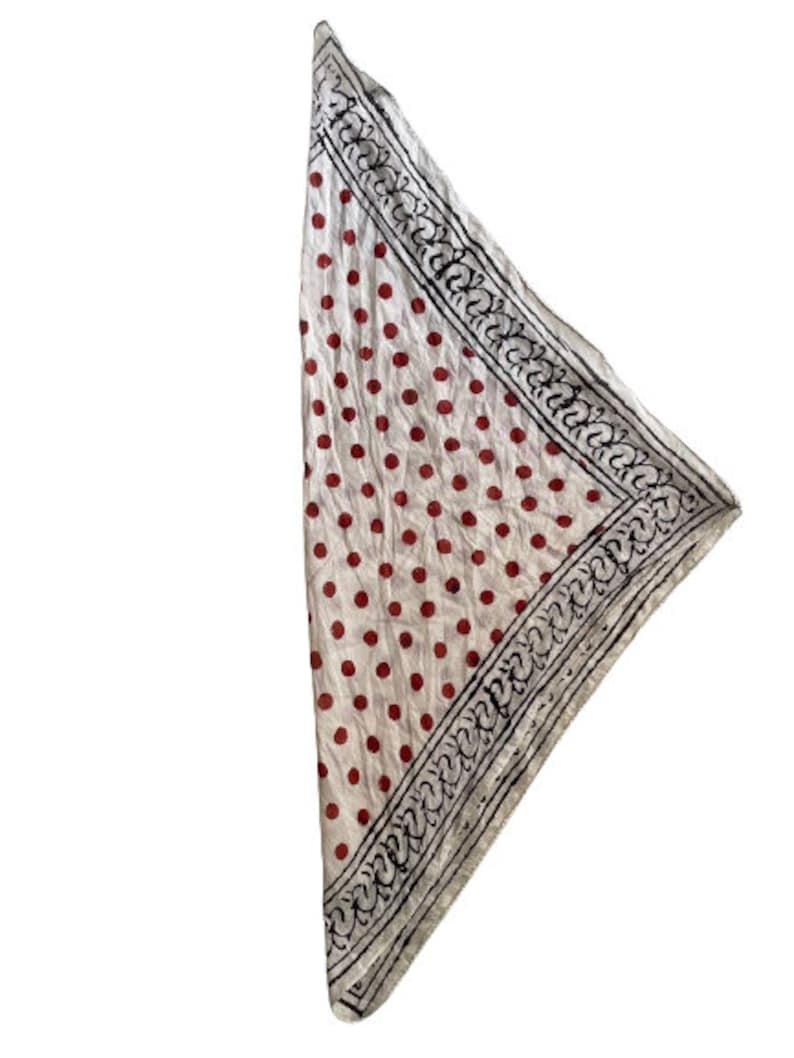 White Bandana, Handmade Gift for Him/Her, Cotton Neckerchief, Cotton Square Scarf gift handkerchief