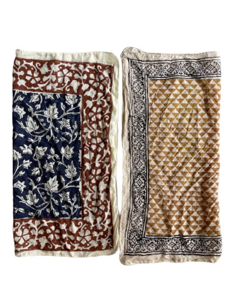 set of 2 large tan bandana