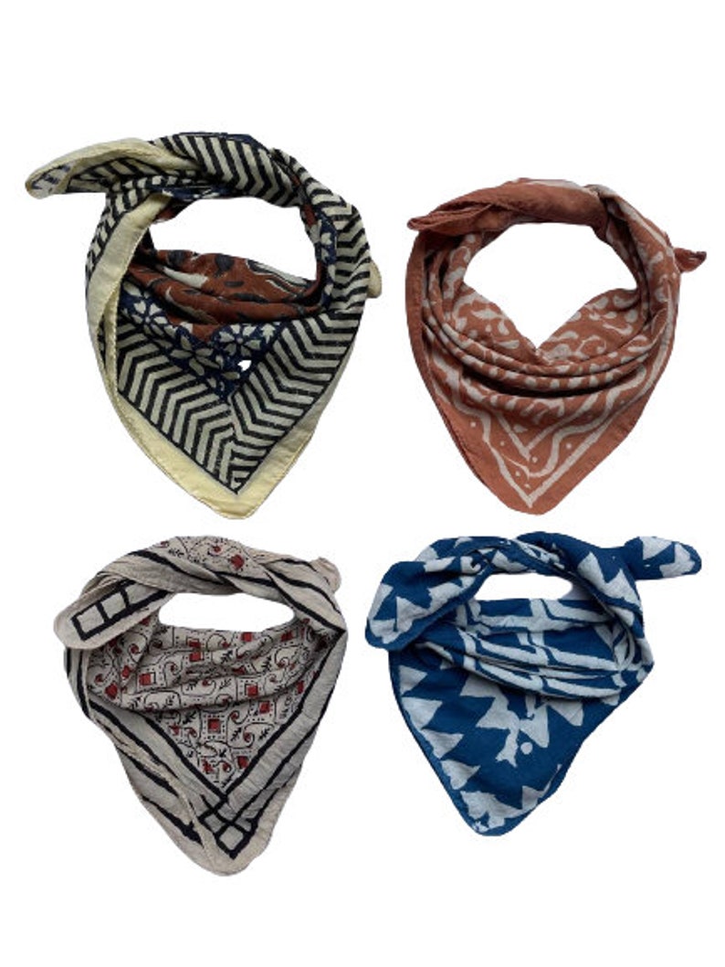 Set of 4 Organic Cotton Bandana