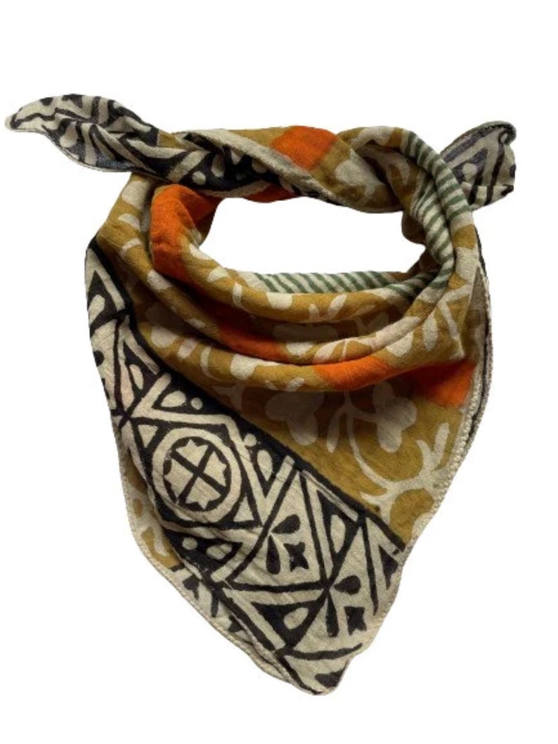 Headband for Women and Men - Unisex Square Scarf | Handmade Cotton Bandana