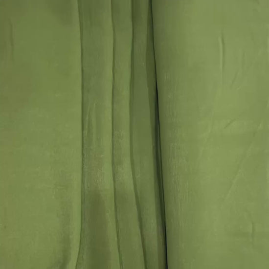 live Green Premium Crepe Fabric