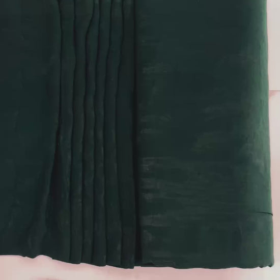 Deep Emerald Green Crepe Fabric