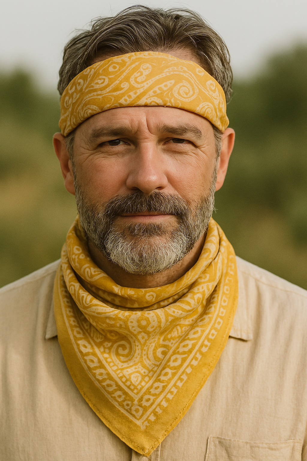 yellow bandana for men