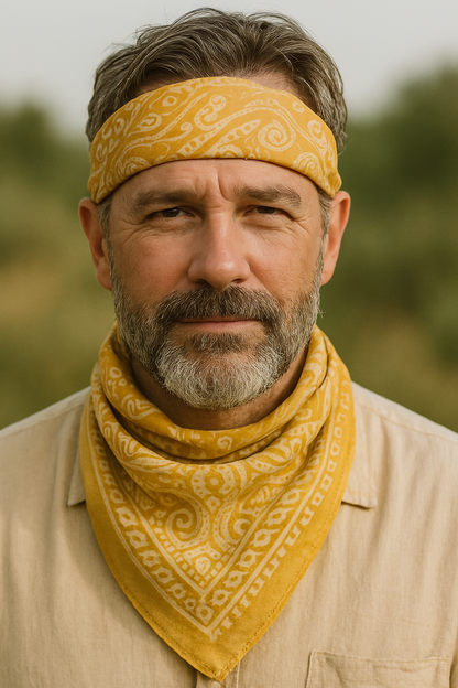 yellow bandana for men